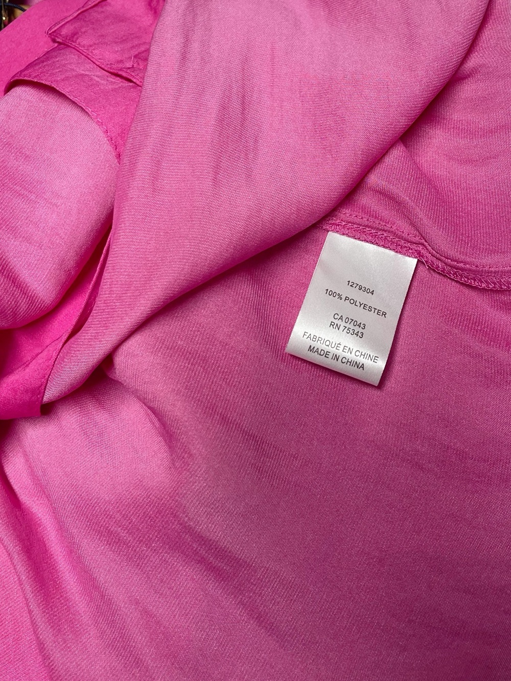 Rachel Roy Button-Down Fuchsia Short Sleeve Top - Picture 6 of 6